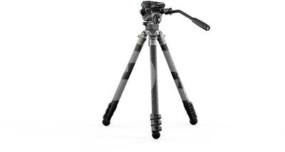 Tilta 75mm Cine Fluid Head with 3-Stage Carbon Fiber Tripod Legs (8KG) - Snow Camo