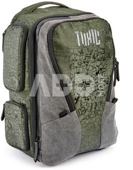 Toxic Valkyrie Camera Backpack M Water Resistant "Frog" Pocket Emerald