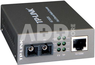 TP-LINK 10/100Mbps Multi-Mode Media Converter MC100CM TP-LINK 10/100Base-TX 100Base-FX