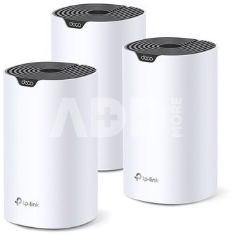 TP-LINK | AC1900 Whole Home Mesh Wi-Fi System | Deco S7 (3-pack) | 802.11ac | 10/100/1000 Mbit/s | Ethernet LAN (RJ-45) ports 1 | Mesh Support Yes | MU-MiMO Yes | No mobile broadband | Antenna type Internal