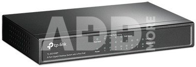 TP-LINK Switch TL-SG1008P Unmanaged, Desktop, 1 Gbps (RJ-45) ports quantity 8, PoE ports quantity 4, Power supply type External