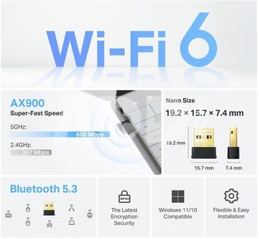 TP-Link USB WiFi adapter Archer TX10UB Nano WiFi 6