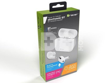 Tracer Headphones T4 TWS Bluetooth white