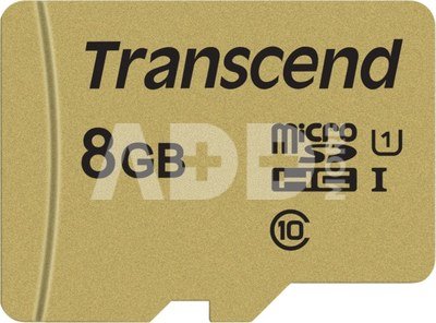 TRANSCEND GOLD 500S MICROSD W/ADP (V30) R95/W60 8GB