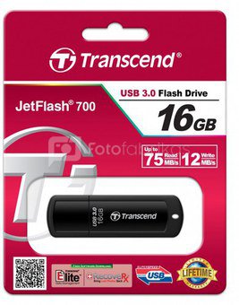 Transcend JetFlash 700 16GB USB 3.0 laikmena 