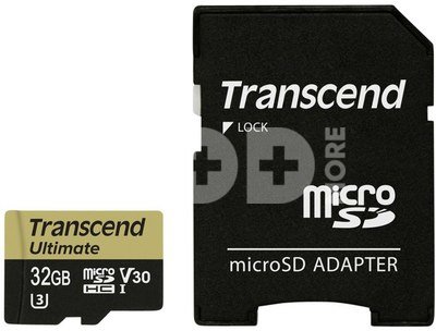 Transcend microSDHC 32GB UHS-I MLC U3M +SD Adapter