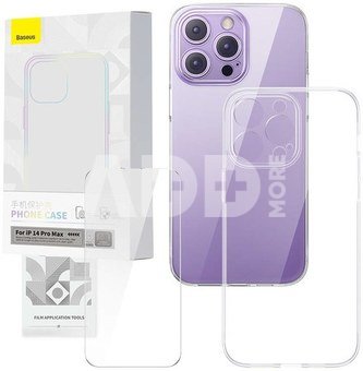 Transparent Case and Tempered Glass set Baseus Corning for iPhone 14 Pro Max