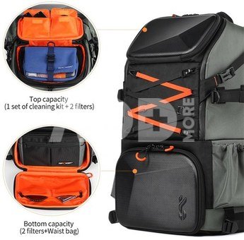 K&F Concept transport waist bag photo camera waterproof side bag camera backpack with rain cover
