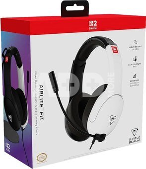 Turtle Beach headset Airlite Fit Nintendo Switch 2, black/white
