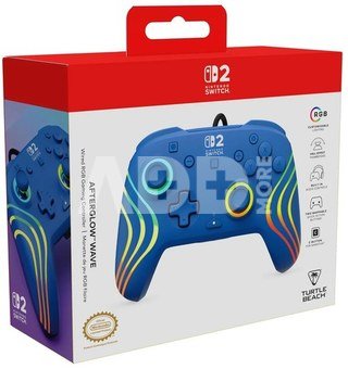 Turtle Beach wired controller Afterglow Wave Nintendo Switch 2, blue
