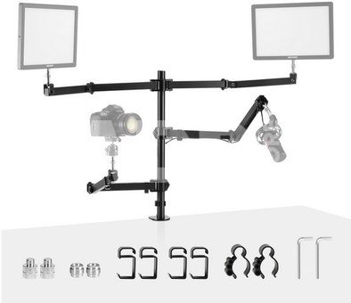 NEEWER DESKTOP LIVE BROADCAST STAND With 4 boom arms 10102160
