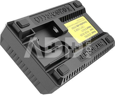 Nitecore UCN2 Pro Dubbel Lader voor Canon LP E6 (N)