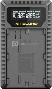 Nitecore UCN3 Pro Compacte Dubbel Lader voor Canon LP E6 (N) met USB