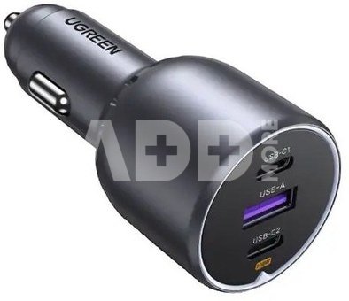 UGREEN 130W 3-Port Fast Car Char gray
