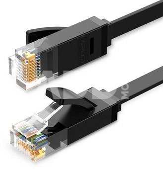 UGREEN Ethernet RJ45 Flat Network Cable, Cat.6, UTP, 3m (Black)