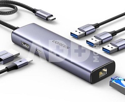 UGREEN Revodok USB-C Hub mit 4K HDMI, Ethernet, PD100W