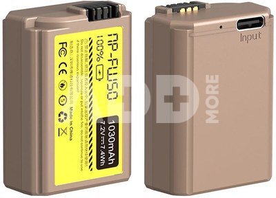 Ulanzi Sony NP FW50 Type Lithium Ion Battery with USB C Charging Port (1030mAh)