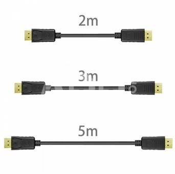 Unitek Cable DisplayPort M/M, 3,0m; Y-C609BK