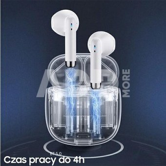 USAMS Bluetooth Headphones TW S 5.0 IA Series White
