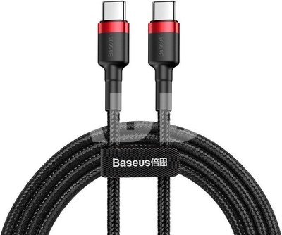 USB-C PD Baseus Cable Cafule PD 2.0 QC 3.0 60W 1m (black and red)