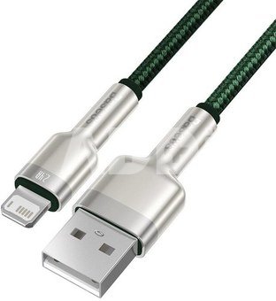 USB cable for Lightning Baseus Cafule, 2.4A, 1m (green)