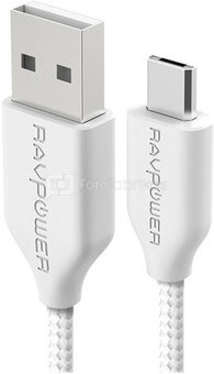 USB - micro USB RAVPower RP-CB016 - 0,9m white