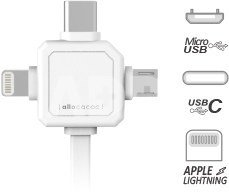 allocacoc USB Kabel weiss