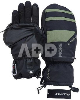 VALLERRET SKADI ZIPPER MITT LRS: GREEN, LIMITED EDITION, XL