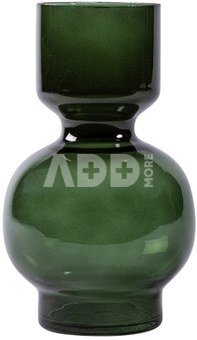 Vaza stiklinė tamsiai žalia D12xH20 cm PTDM 101755