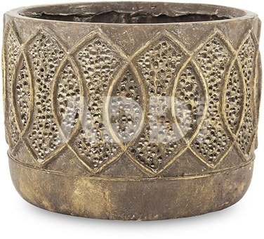 Vazonėlis keramikinis bronzinės sp. 16,5x22,5x22,5 cm 145483