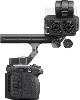 Sony FX5 su XLR laikikliu