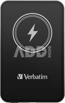 Verbatim Charge&acute;n&acute;Go magn.wirel. Power Bank black 5000mAh 32240