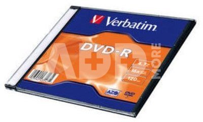 Verbatim DVD-R 4.7GB 16X matte silver/AZO slim box - 43547
