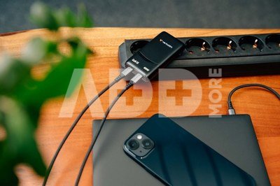 Verbatim Fold n Go GaN Charger 65W 2xUSB C schw.klappb.St.32354