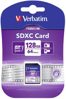 Verbatim SDXC Card 128GB Class 10