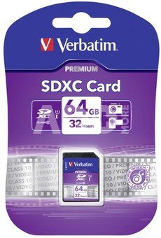 Verbatim SDXC Card 64GB Class 10