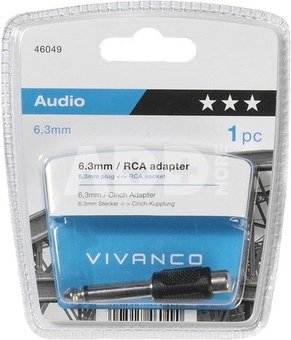 Vivanco adapter 6.3mm - RCA (46049)