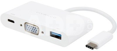 Vivanco adapter USB-C - VGA 3in1 (45386)