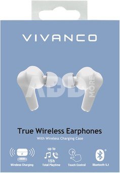 Vivanco wireless earbuds Comfort Pair TWS, white (62599)