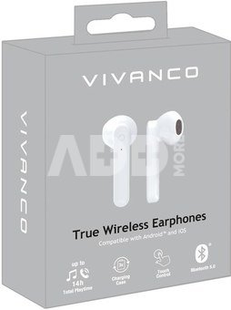 Vivanco wireless headset Smart Air Pair, white (60599)