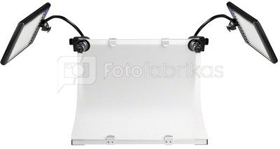 Walimex stalas makro fotografijai su 2 LED šviestuvais