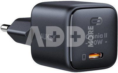 Wall Charger Aukey PA-B1L,USB-C, 30W (black)