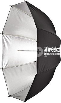 Westcott Deep Umbrella Zilver Bounce (24")