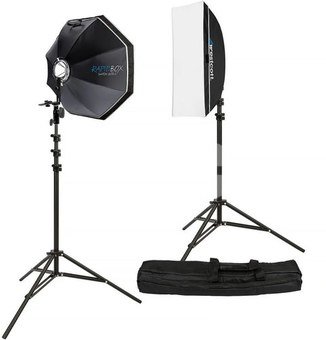 Westcott Rapid Box Switch 2 Light Round Head Speedlite Kit