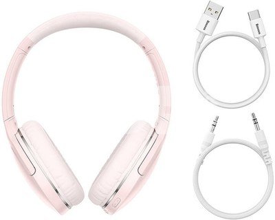 Wireless headphones Baseus Encok D02 PRO (pink)
