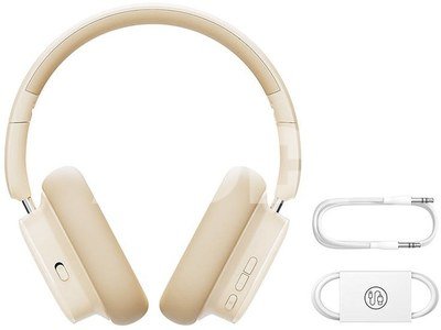 Wireless Headphones with Noise-Cancellation Baseus Bowie H1i (White)