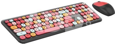 Wireless keyboard + mouse set MOFII 666 2.4G (Black&Red)