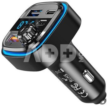 XO FM transmitter + charger BCC08 BT MP3, black