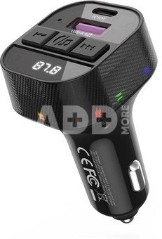 XO FM transmitter/charger BCC17 BT 30W, black