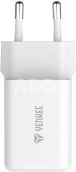YENKEE USB C 45W 3A Power delivery 3.0 QC3.0 network charger, White